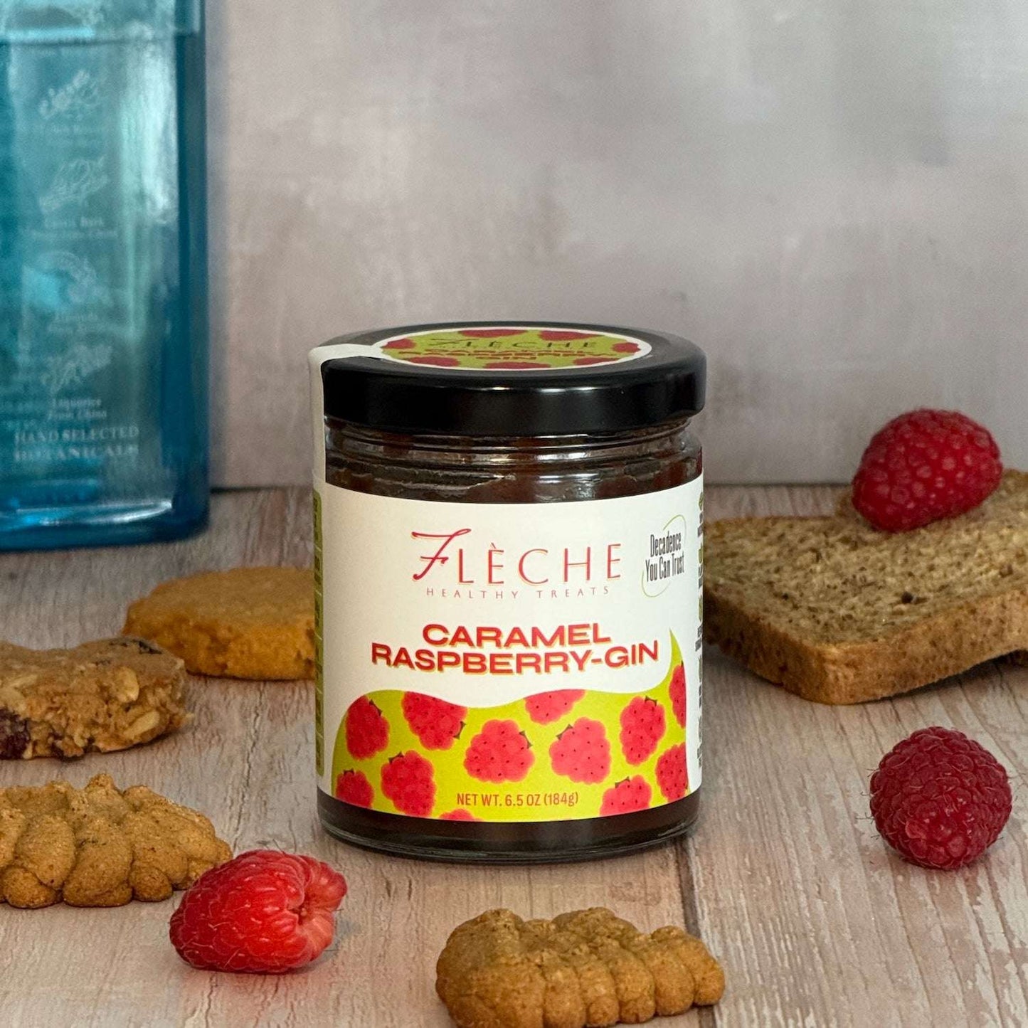 Caramel Raspberry - Gin Spread | Refined Sugar - Free Vegan Caramel – Flèche - Flèche Healthy Treats