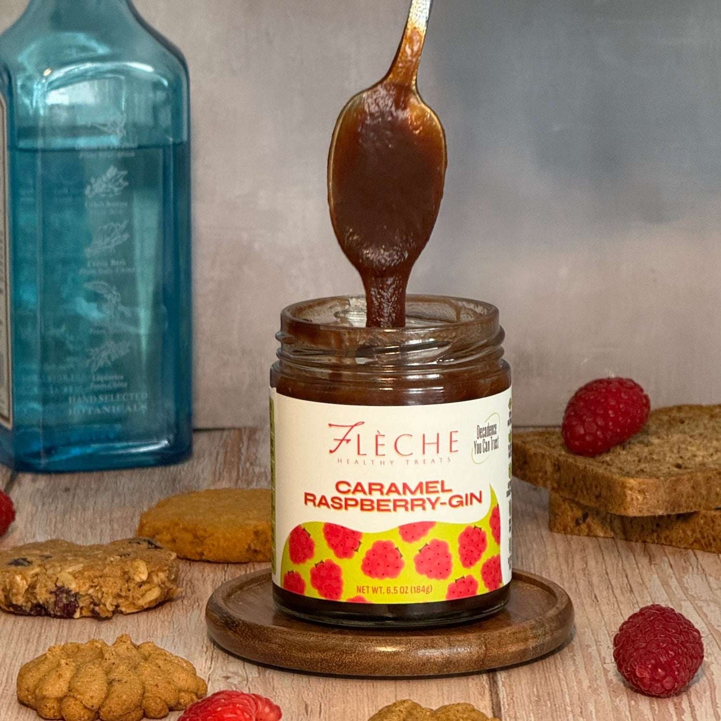 Caramel Raspberry - Gin Spread | Refined Sugar - Free Vegan Caramel – Flèche - Flèche Healthy Treats