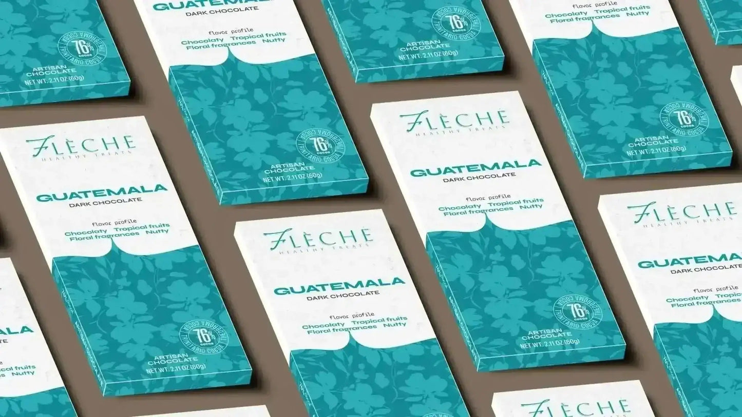 Vegan Sugar Free 76% Dark Chocolate Guatemala | Flèche Healthy Treats - Flèche Healthy Treats