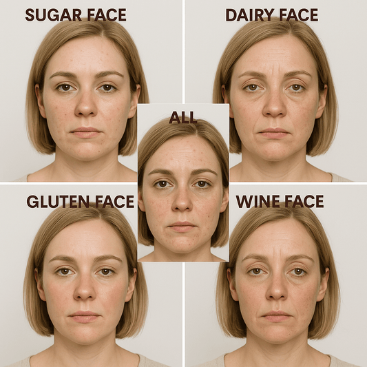 Is Your Skin Trying to Tell You Something? Spotting the Signs of Sugar, Dairy, Gluten & Wine Face - Flèche Healthy Treats