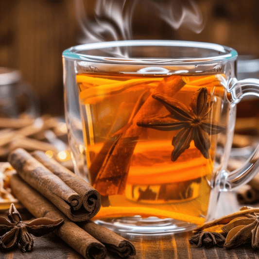 Spiced Tea Recipe | Warming Holiday Drink with Cinnamon, Cloves & Orange Peel - Flèche Healthy Treats