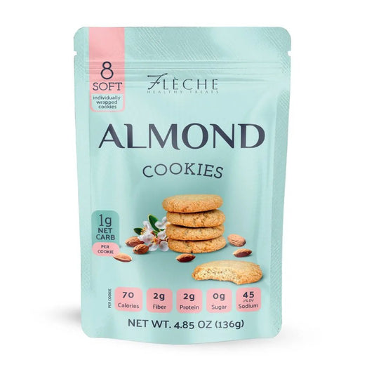 Almond Cookies Sugar Free Gluten Free Dairy Free - Flèche Healthy Treats