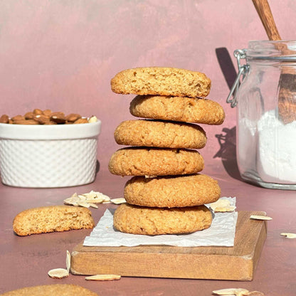 Almond Cookies Sugar Free Gluten Free Dairy Free (Bag of 5 cookies) - Fleche Healthy Treats