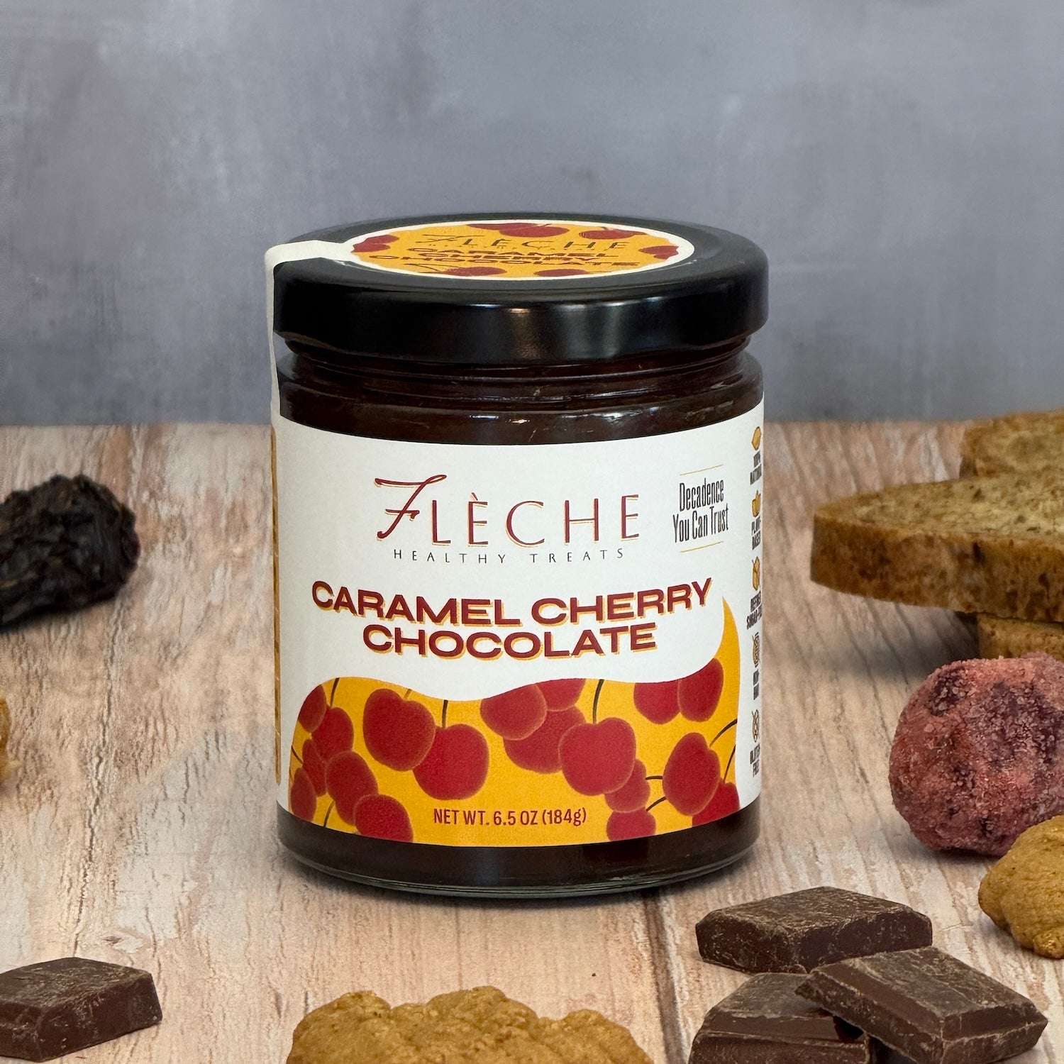 Caramel Cherry Chocolate Spread | Refined Sugar-Free Vegan