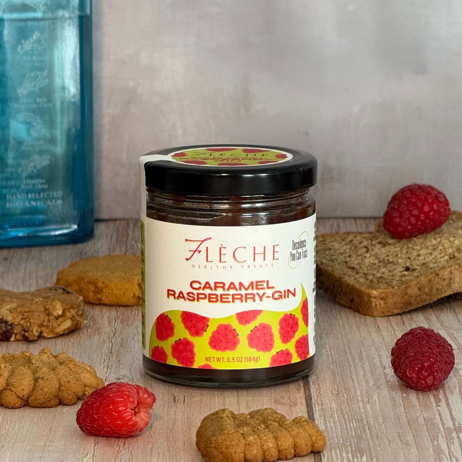 Caramel Raspberry - Gin Spread | Refined Sugar - Free Vegan Caramel – Flèche - Flèche Healthy Treats
