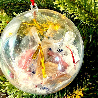 Christmas Chocolate - Filled Ornaments | Sugar - Free • Vegan • Gluten - Free - Flèche Healthy Treats