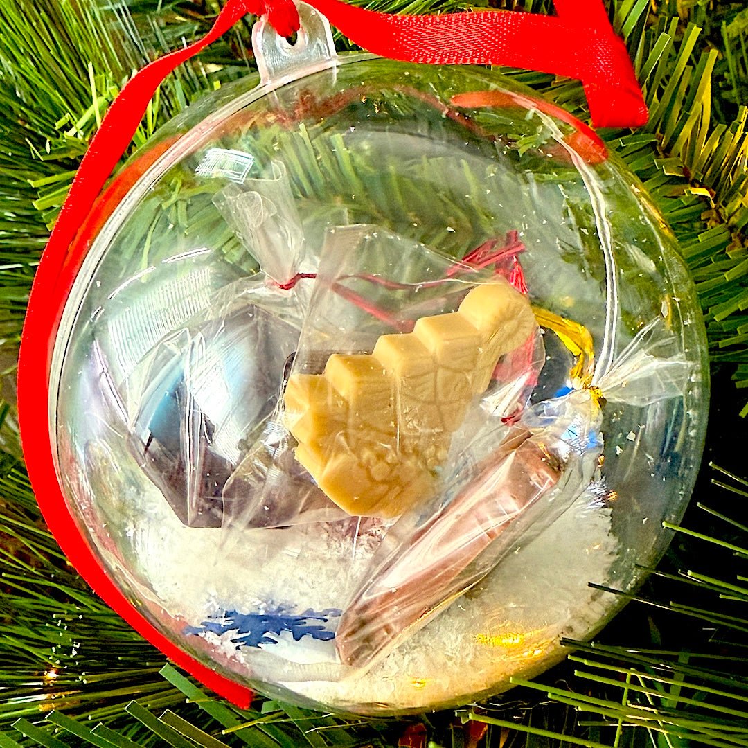 Christmas Chocolate - Filled Ornaments | Sugar - Free • Vegan • Gluten - Free - Flèche Healthy Treats