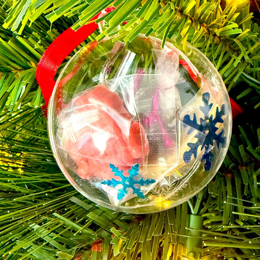 Christmas Chocolate - Filled Ornaments | Sugar - Free • Vegan • Gluten - Free - Flèche Healthy Treats