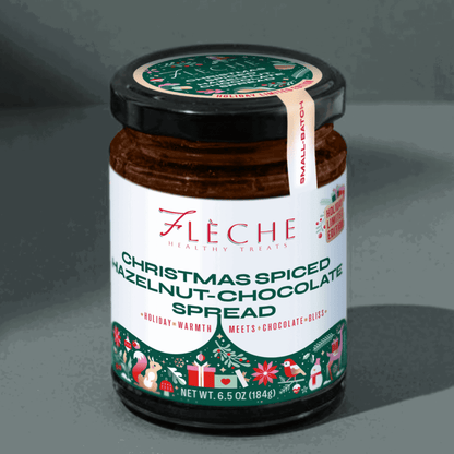 Christmas Spiced Hazelnut Chocolate Spread | Sugar - Free & Plant - based - Flèche Healthy Treats