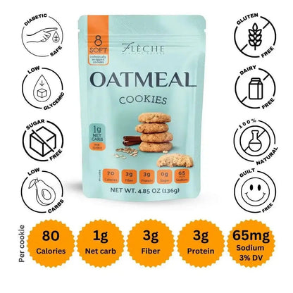 Gluten Free Oatmeal Cookies I Flèche Healthy Treats - Flèche Healthy Treats