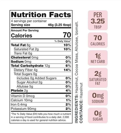 Hazelnut Chocolate Vegan Spread | Flèche Healthy Treats