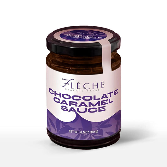 Irresistible Trio: Hazelnut - Chocolate Spread, Peanut Butter Caramel, Chocolate Caramel Sauce - Flèche Healthy Treats