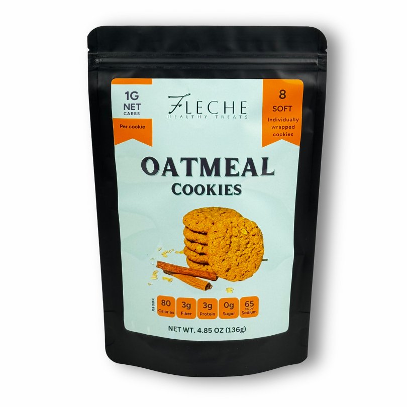 Outrageously Awesome Sugar Free Oatmeal Cookies - Fleche Healthy Treats