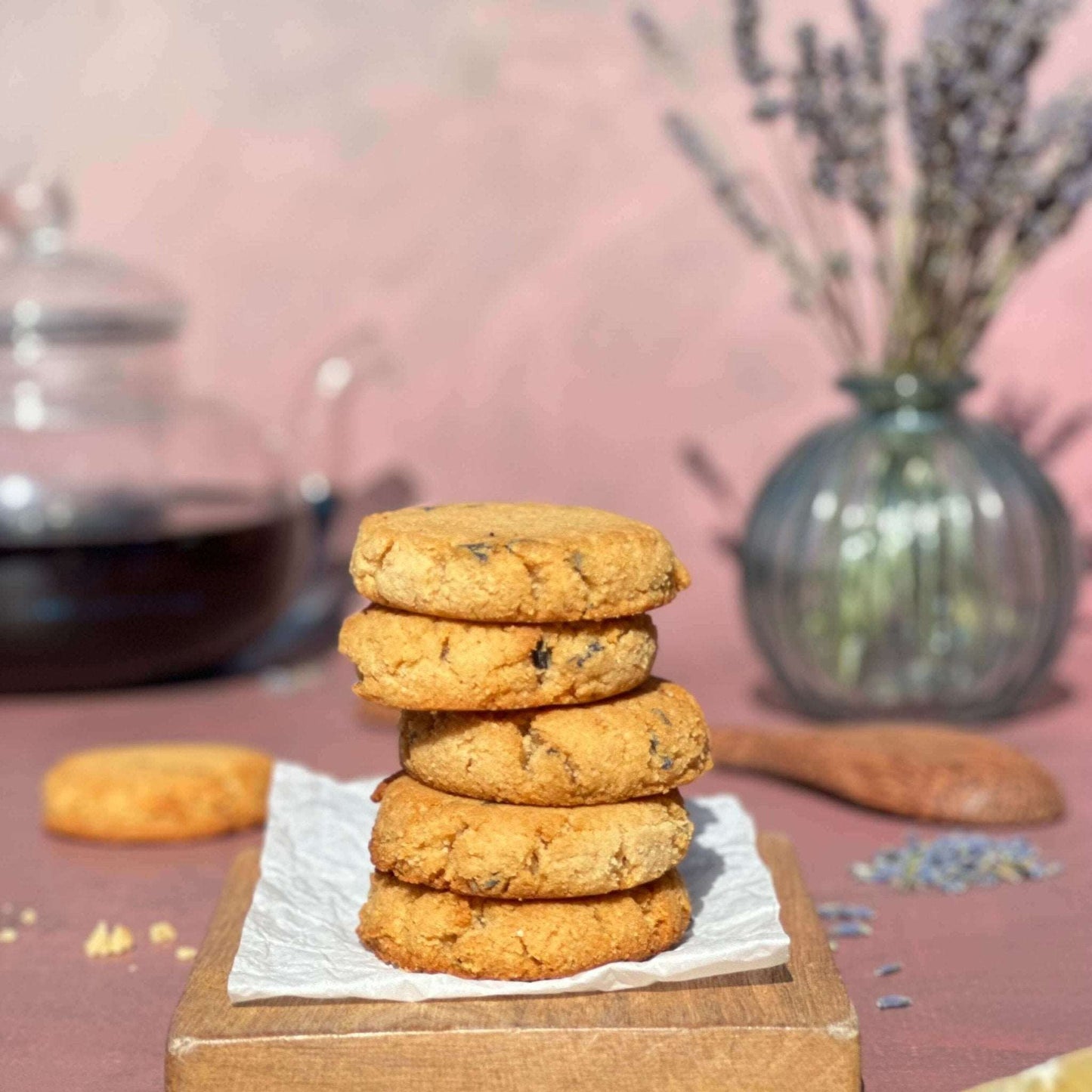 Vegan Lemon Lavender Cookies (Bag of 5 cookies) - Fleche Healthy Treats