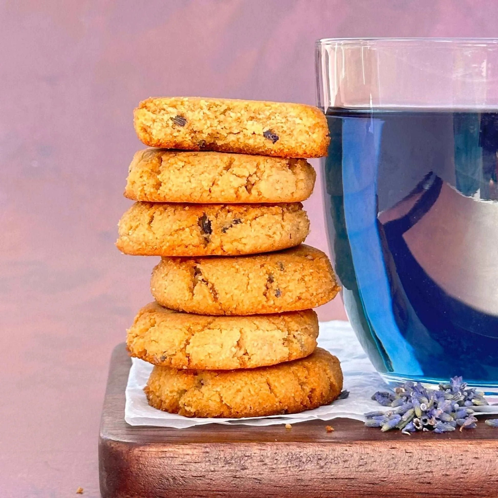 Vegan Lemon Lavender Cookies (Bag of 5 cookies) - Flèche Healthy Treats