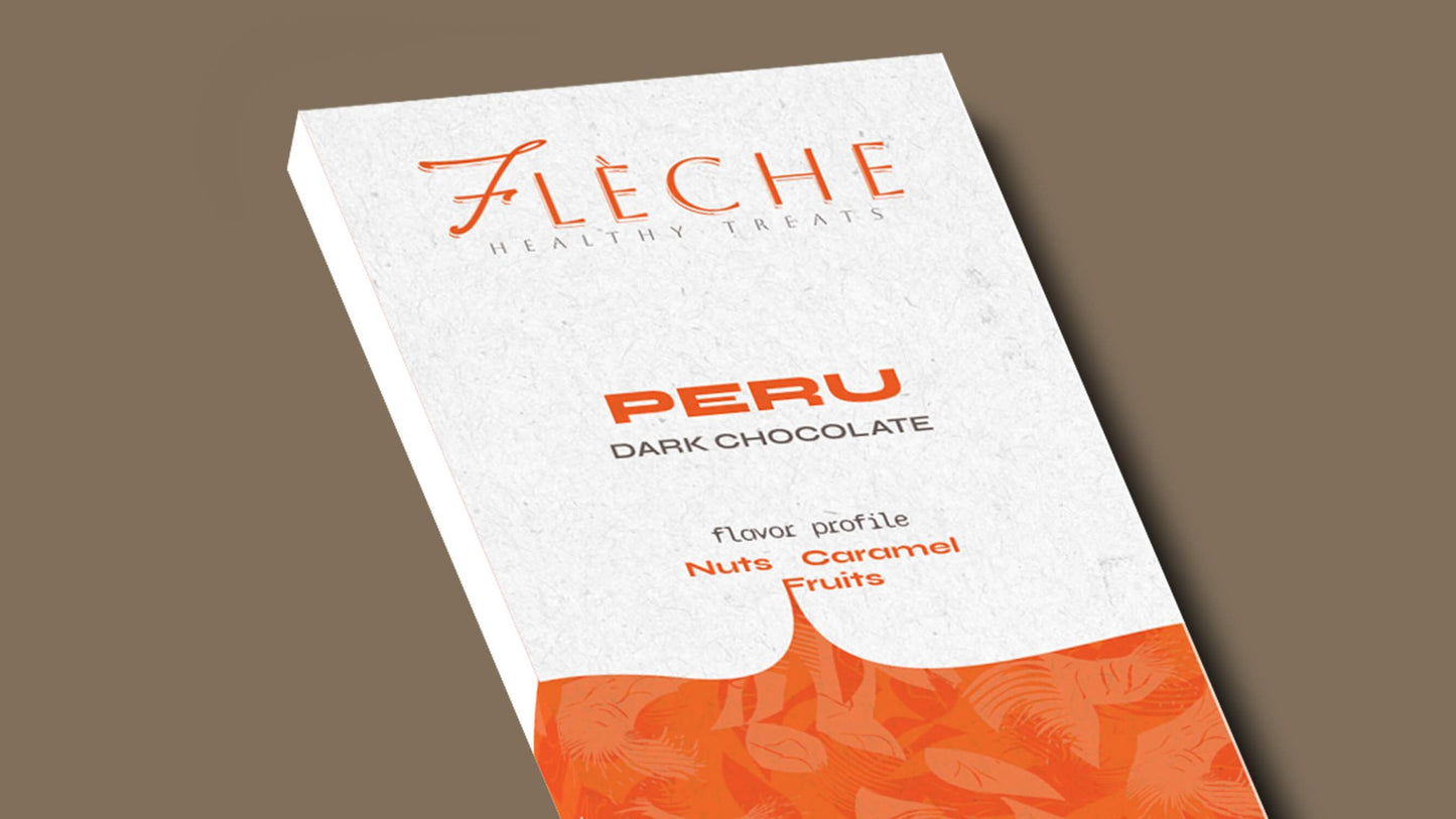 Vegan Sugar Free 80% Dark Chocolate Peru | Flèche Healthy Treats - Fleche Healthy Treats