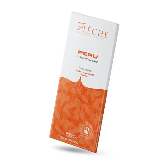 Vegan Sugar Free 80% Dark Chocolate Peru | Flèche Healthy Treats - Flèche Healthy Treats