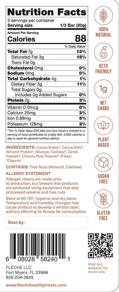 Vegan Sugar Free Creamy Chocolate | Flèche Healthy Treats - Flèche Healthy Treats