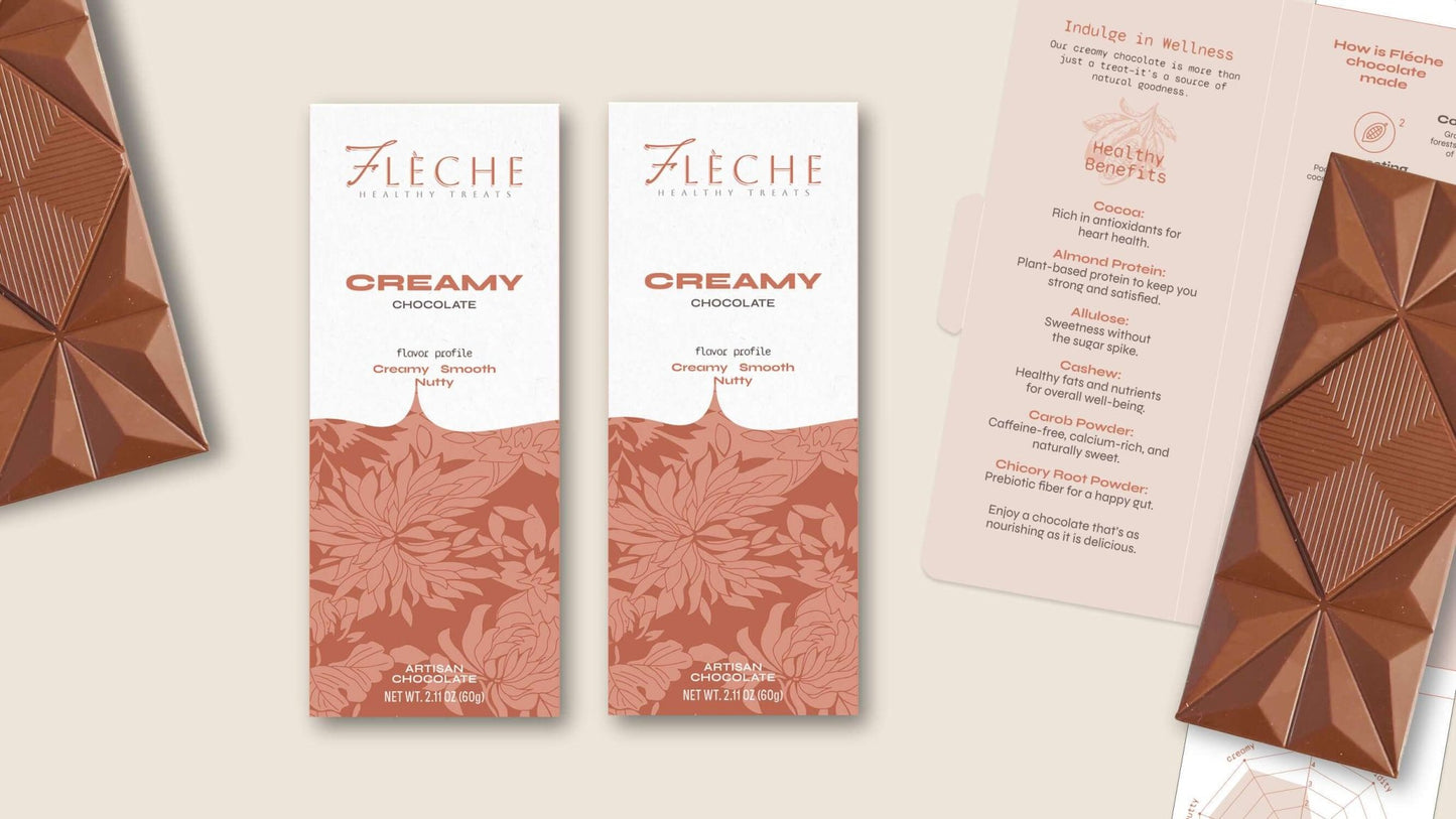 Vegan Sugar Free Creamy Chocolate | Flèche Healthy Treats - Fleche Healthy Treats