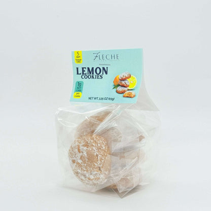 Zesty Italian Lemon Cookies (Bag of 5 cookies) - Fleche Healthy Treats