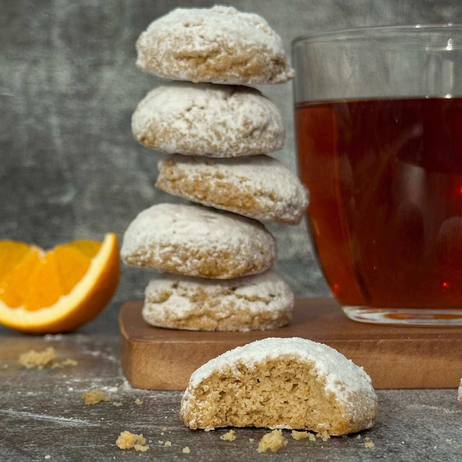 Orange Cookies Sugar Free Low Calories Low Fat Gluten and Dairy Free - Fleche Healthy Treats