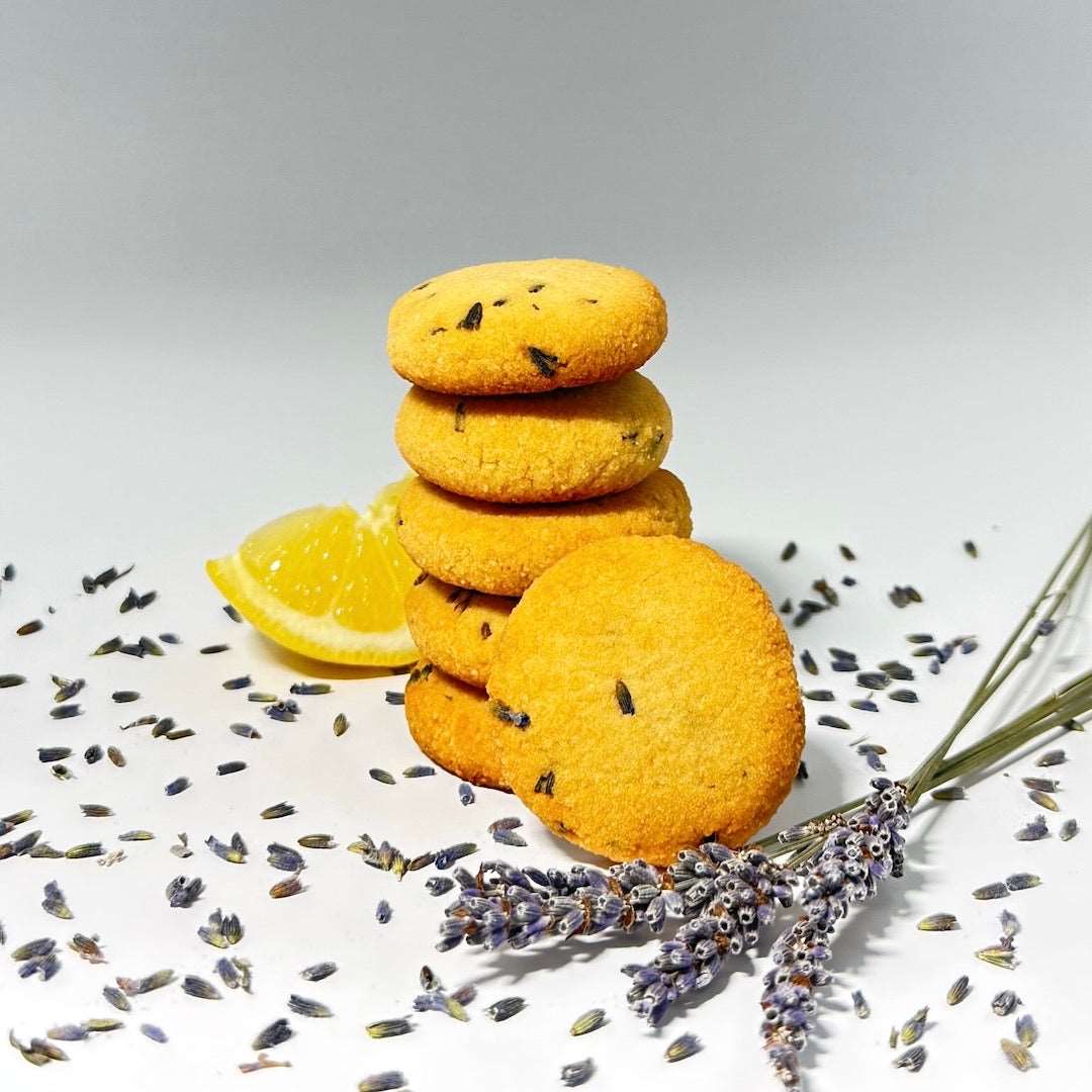 Sugar Free Lemon-Lavender cookies Gift Box - Fleche Healthy Treats